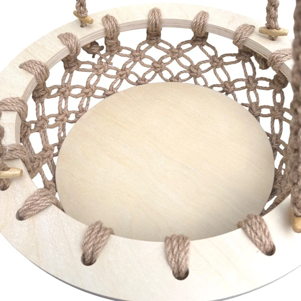 Macrame Cat Hammock Hanging Pet Bed Boho Furniture Swing Cat Lover Gift